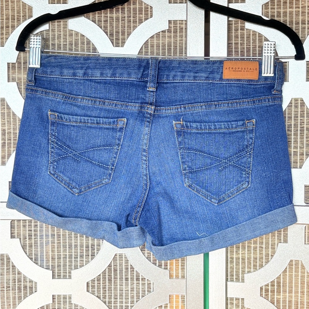 Blue Denim Fabric with Stitching - Picture 2 of 9
